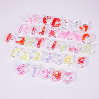 Alphabet and Number Silicone Mould
