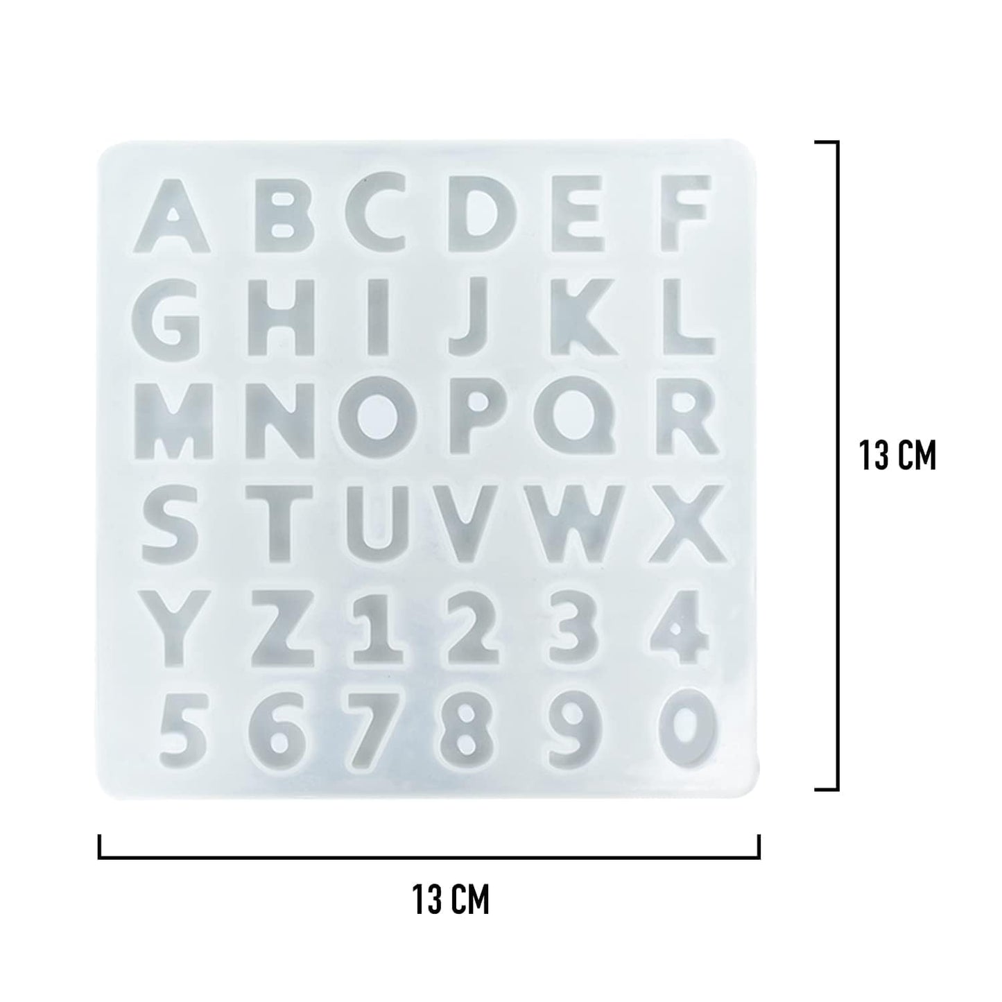 Alphabet and Number Silicone Mould