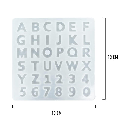 Alphabet and Number Silicone Mould